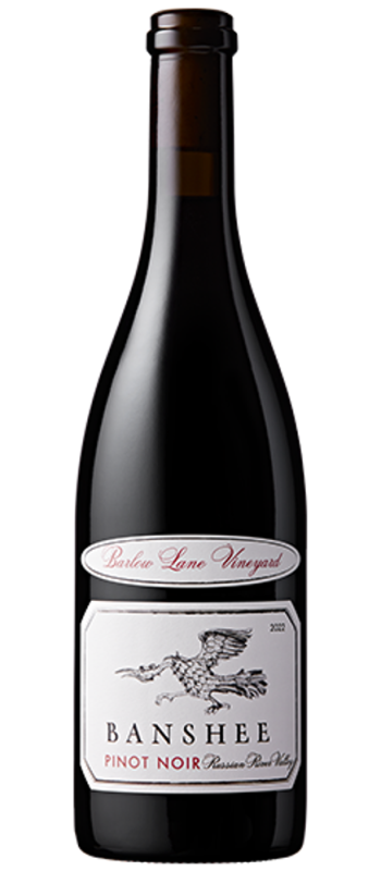 barlow lane vineyard pinot noir 2022 russian river valley bottle shot