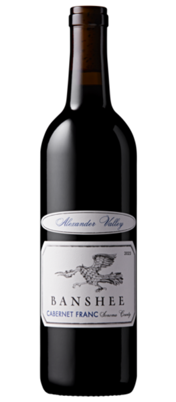 cabernet franc 2023 alexander valley bottle shot