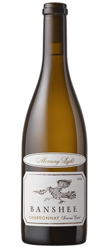 morning light chardonnay 2022 sonoma coast bottle shot
