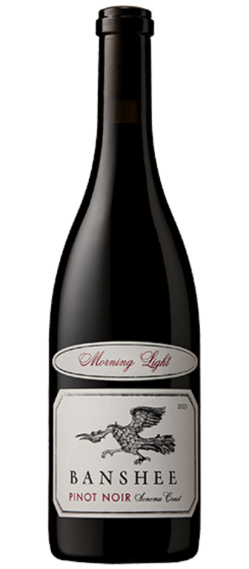 morning light pinot noir 2021 sonoma coast bottle shot