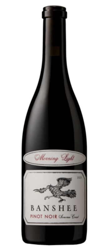 morning light pinot noir 2023 sonoma coast bottle shot